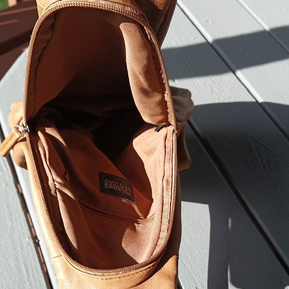 Wilsons Leather Brown Backpack - Picture 3 of 16